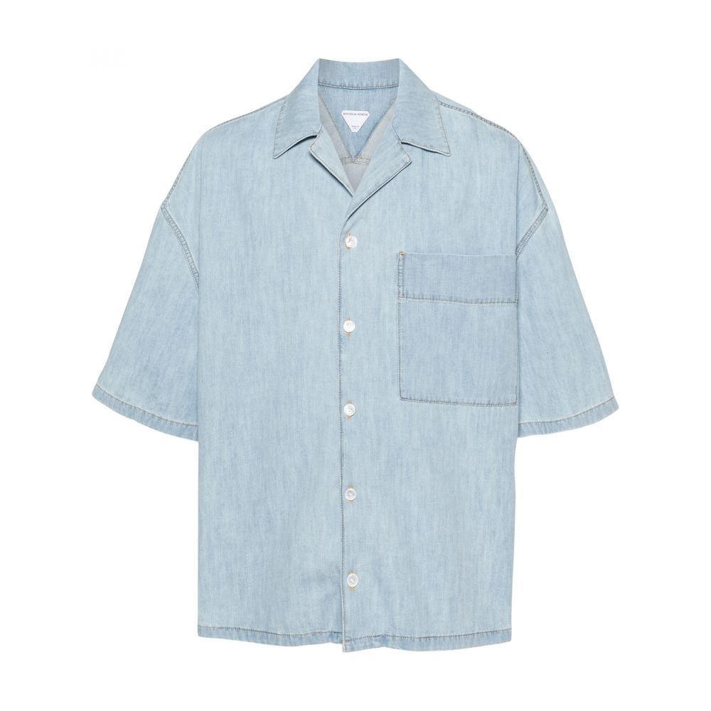 Bottega Veneta - short-sleeve denim shirt