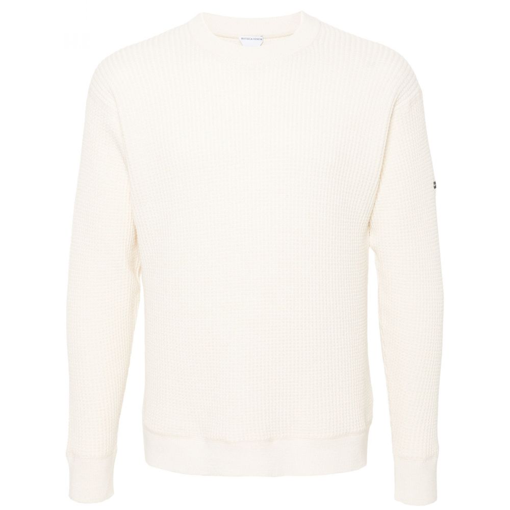 Bottega Veneta - waffle-knit crew-neck jumper