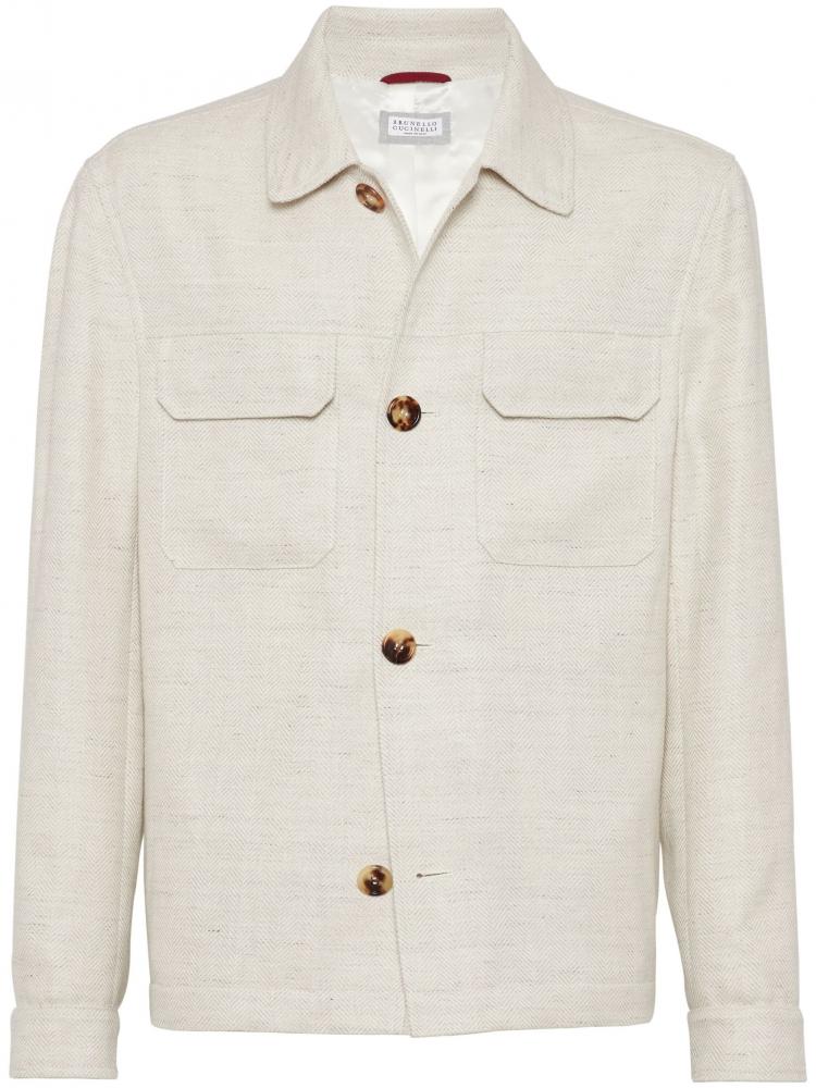 Brunello Cucinelli - single-breasted shirt jacket