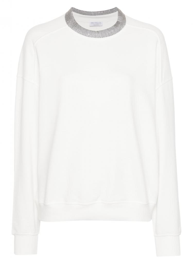 Brunello Cucinelli - Monili-chain cotton sweatshirt