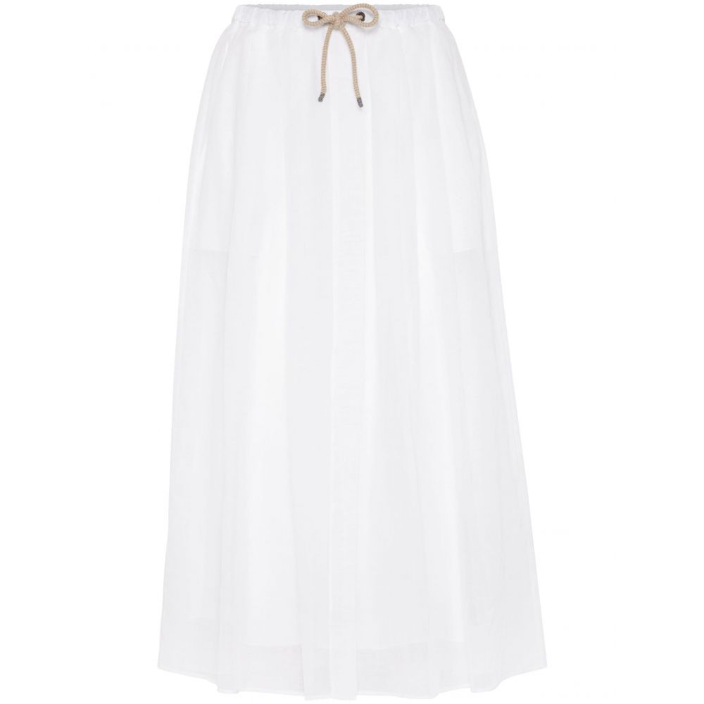 Brunello Cucinelli - A-line cotton maxi skirt