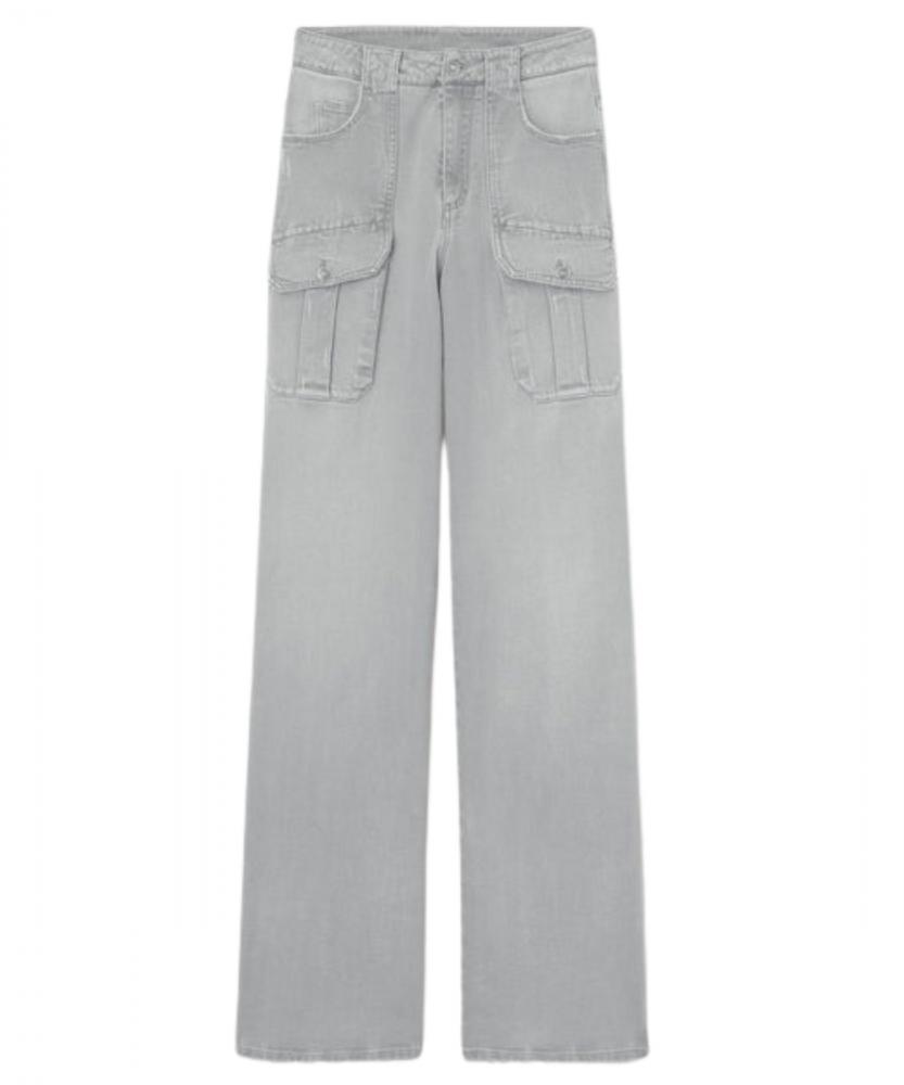 Ermanno Scervino - Denim cargo trousers with large side pockets