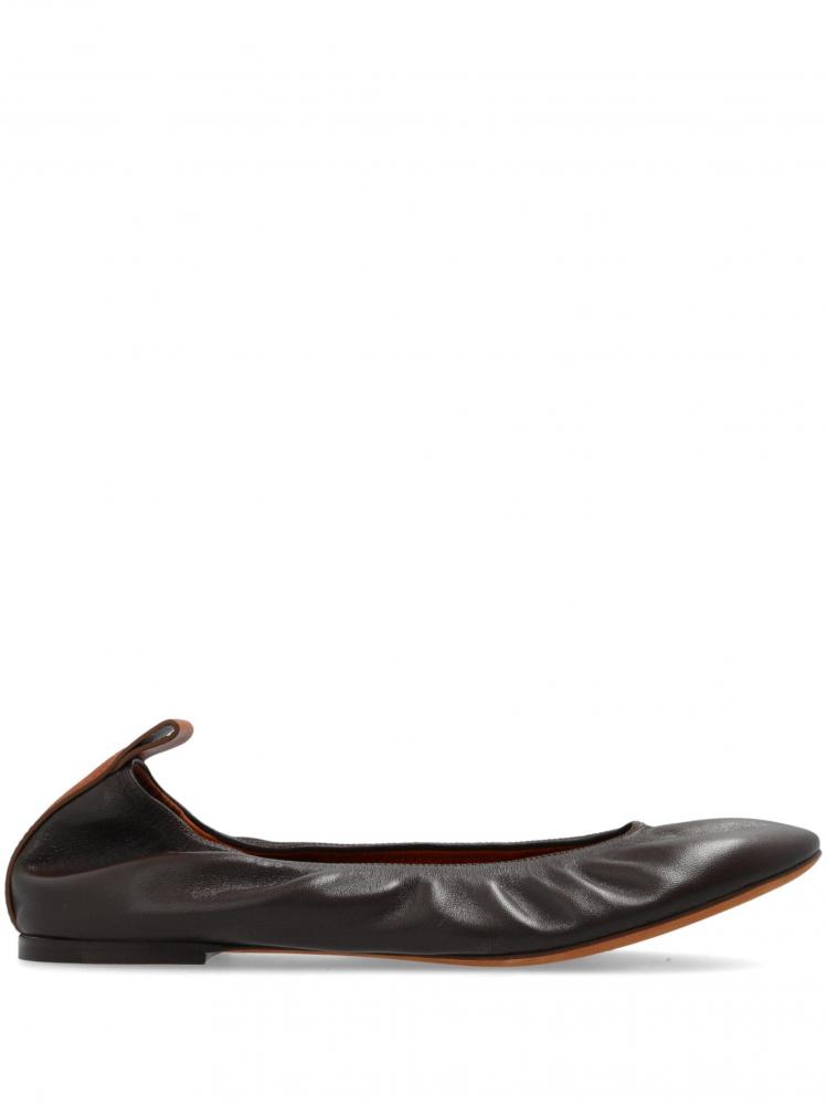 Lanvin - leather ballerina shoes