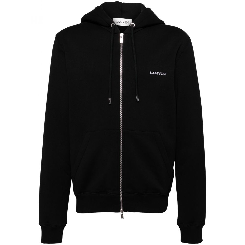 Lanvin - archives print zipped hoodie