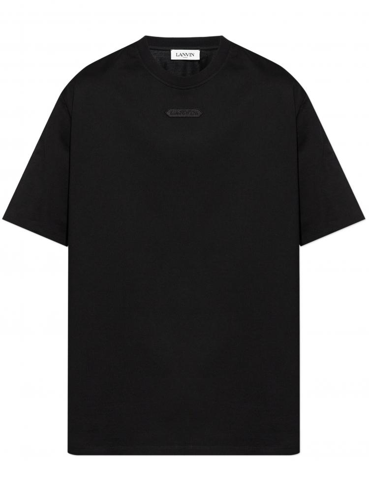 Lanvin - appliquè-logo cotton T-shirt