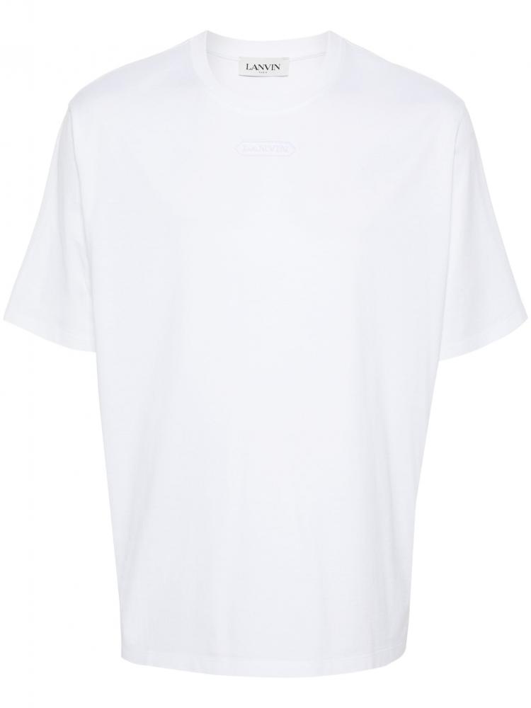 Lanvin - logo-embroidered T-shirt