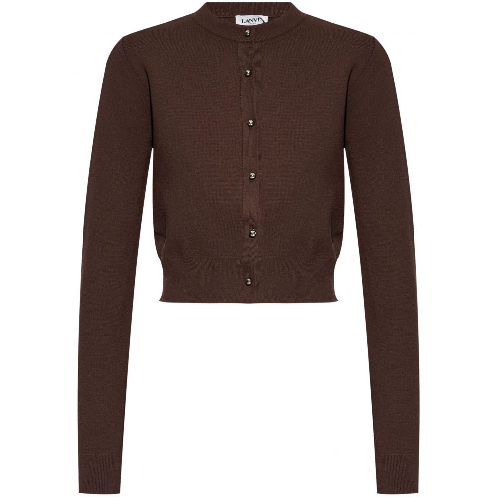 Lanvin - crew-neck cropped cardigan