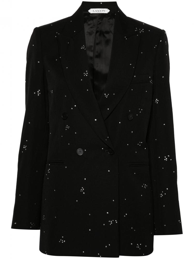 Lanvin - crystal-embellished blazer