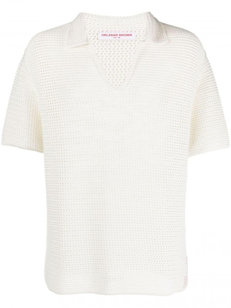 Orlebar Brown - Batten crochet polo shirt