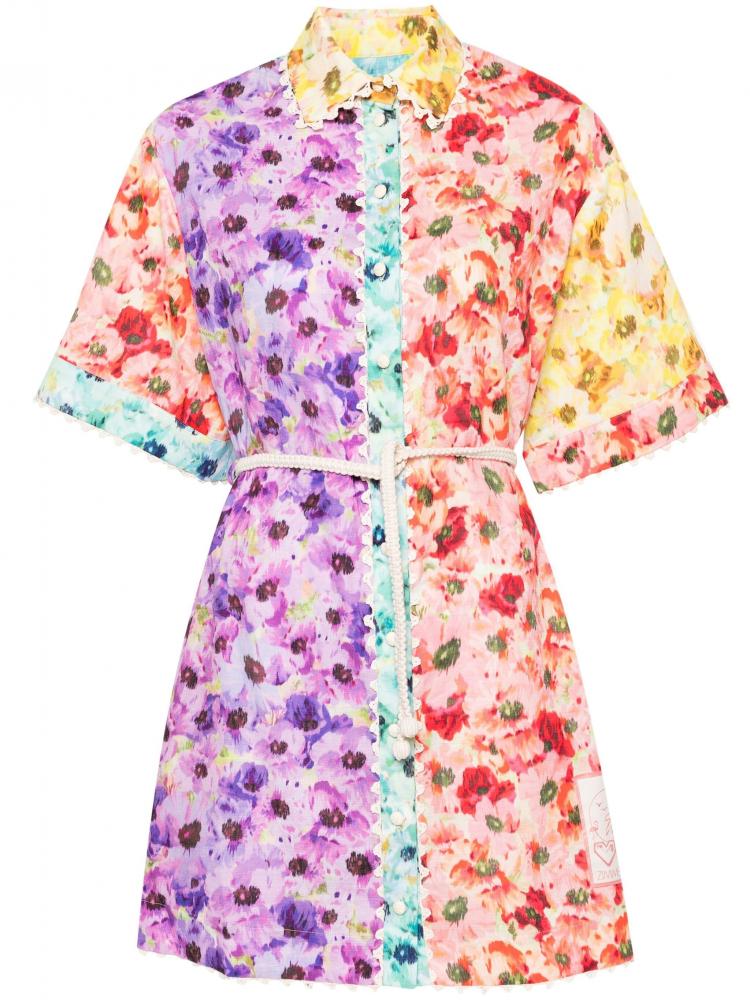 Zimmermann - floral-print shirt dress