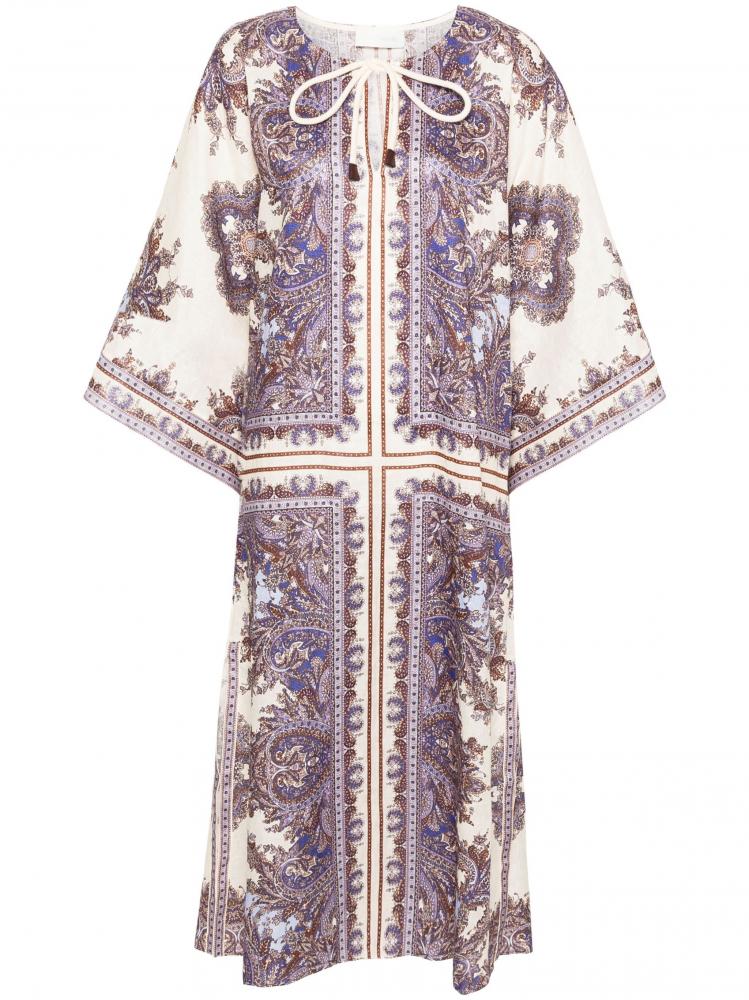 Zimmermann - Ottie linen kaftan dress