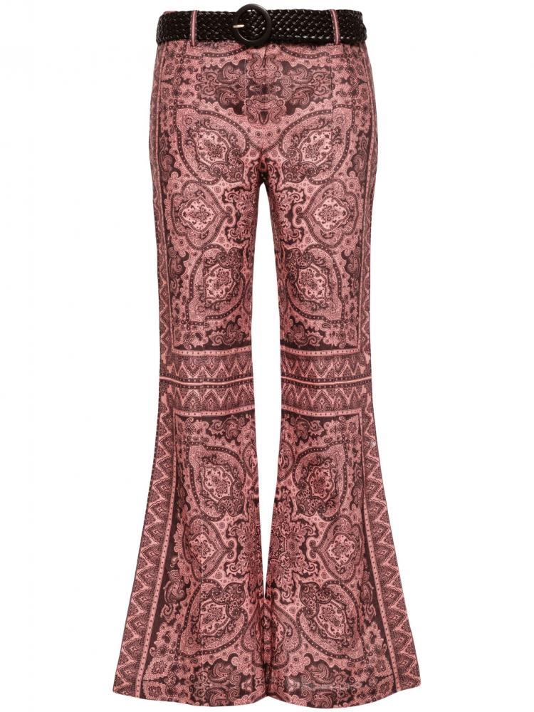 Zimmermann - Ottie paisley-print flared trousers