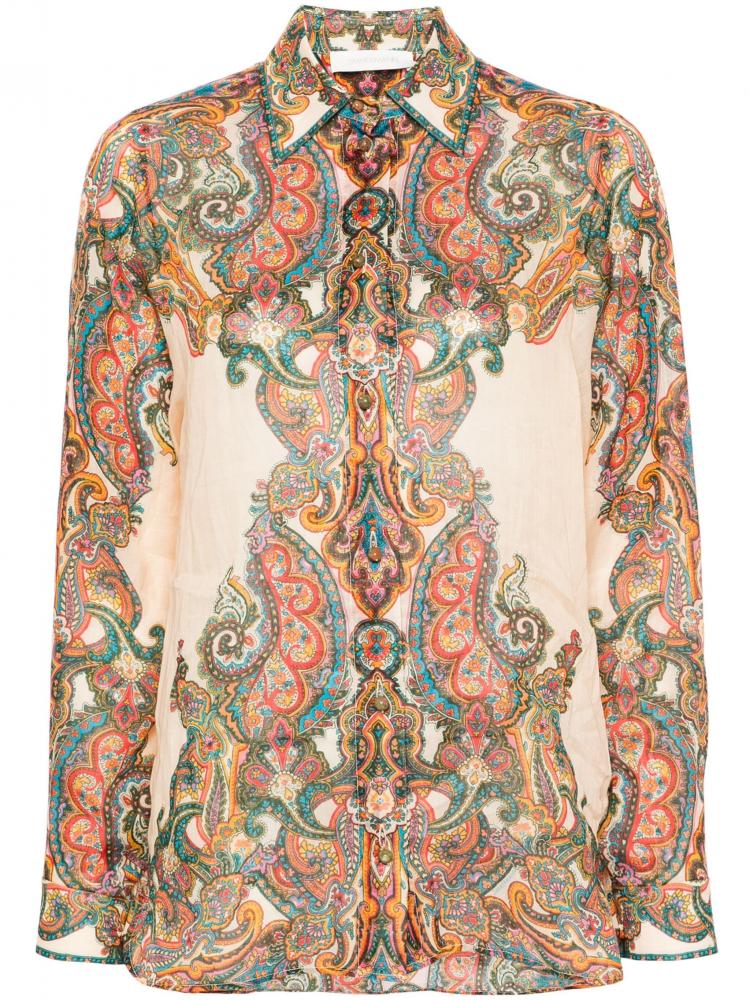 Zimmermann - Ottie paisley-print shirt