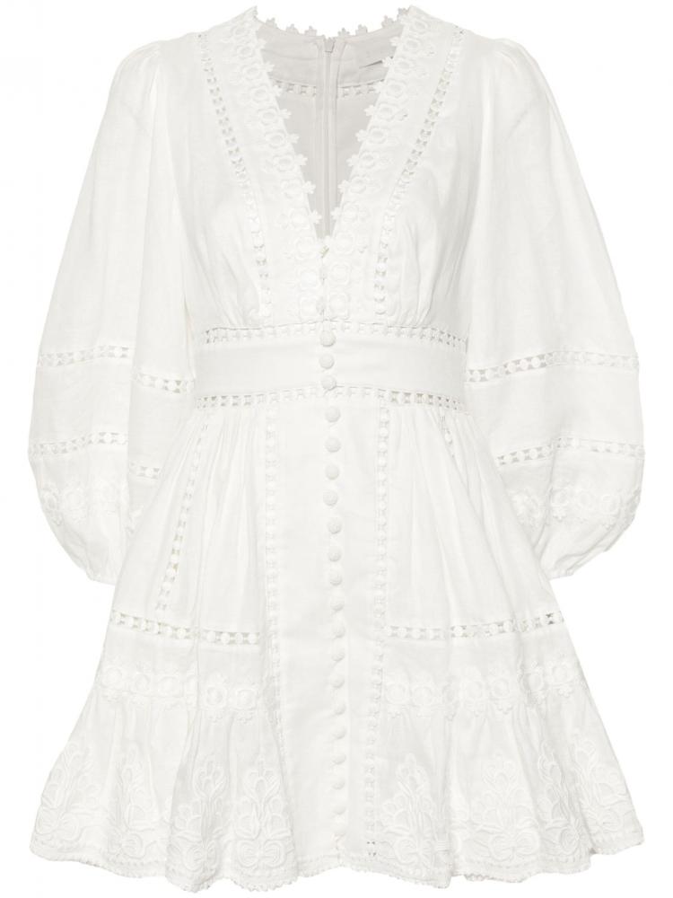 Zimmermann - Pop linen mini dress