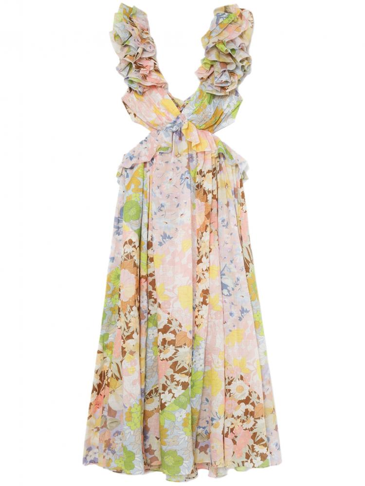 Zimmermann - Pop ruffle-detailing dress