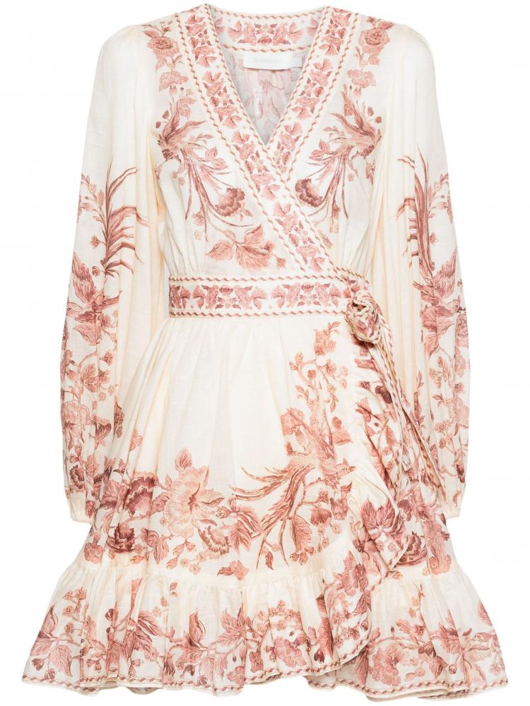 Zimmermann - Waverly wrap mini dress