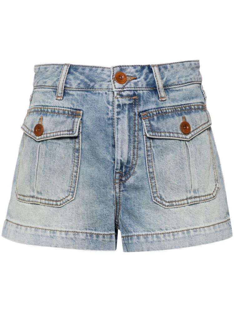 Zimmermann - denim mini shorts