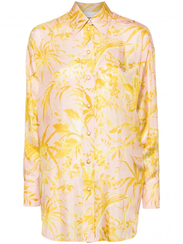 Zimmermann - floral-print silk shirt