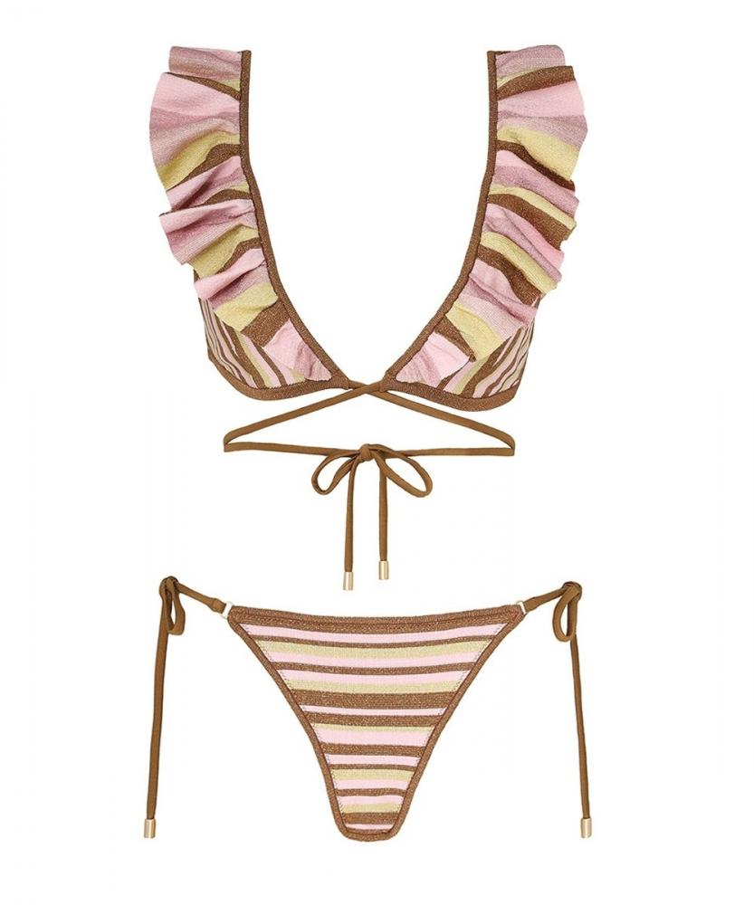 Zimmermann - Golden Knit Wrap Bikini