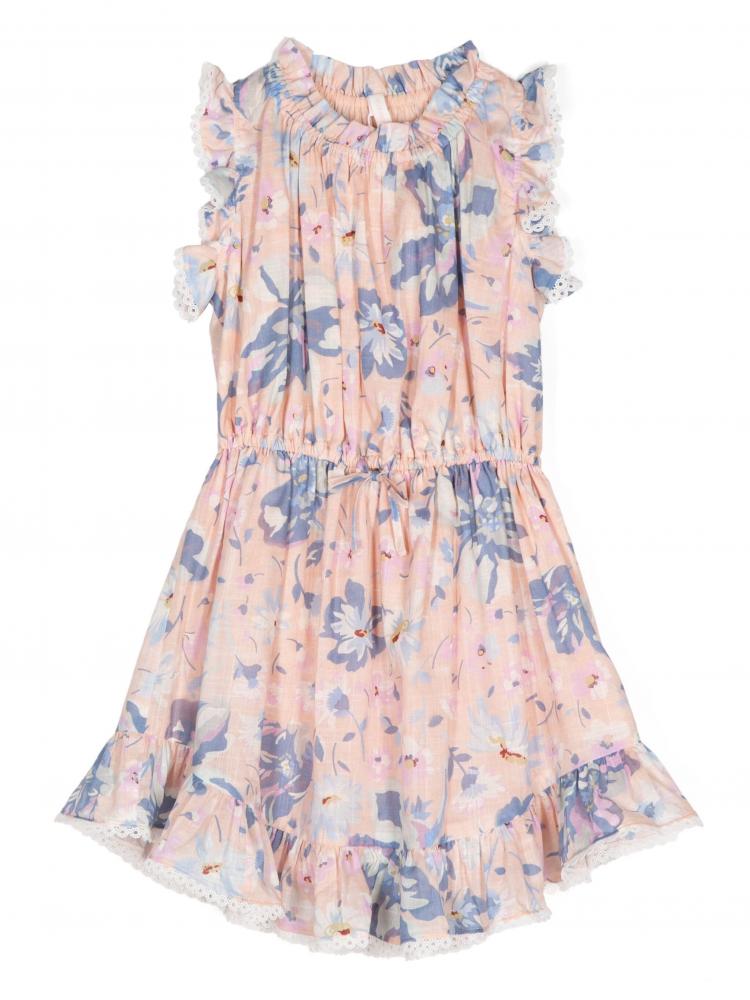 Zimmermann Kids - floral-print ruffled dress