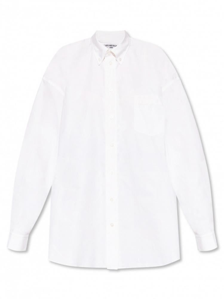 Balenciaga - white slit back shirt