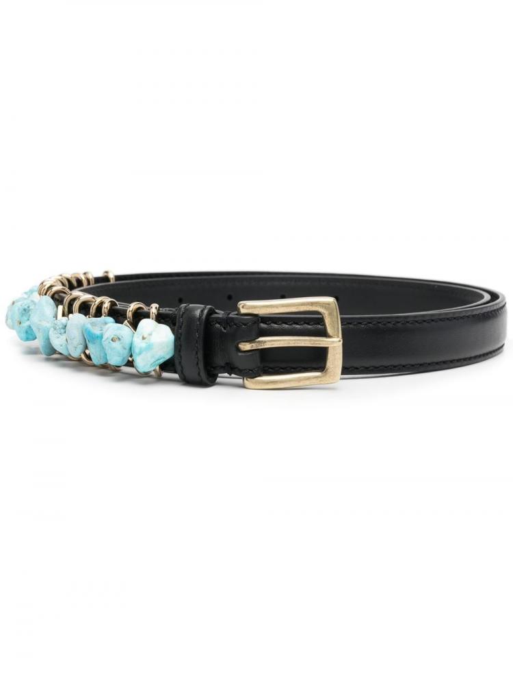 Ermanno Scervino - gemstone-embellished leather belt