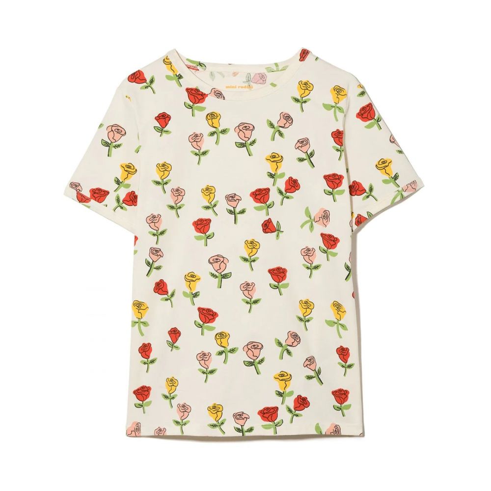 Mini Rodini - rose-print T-shirt