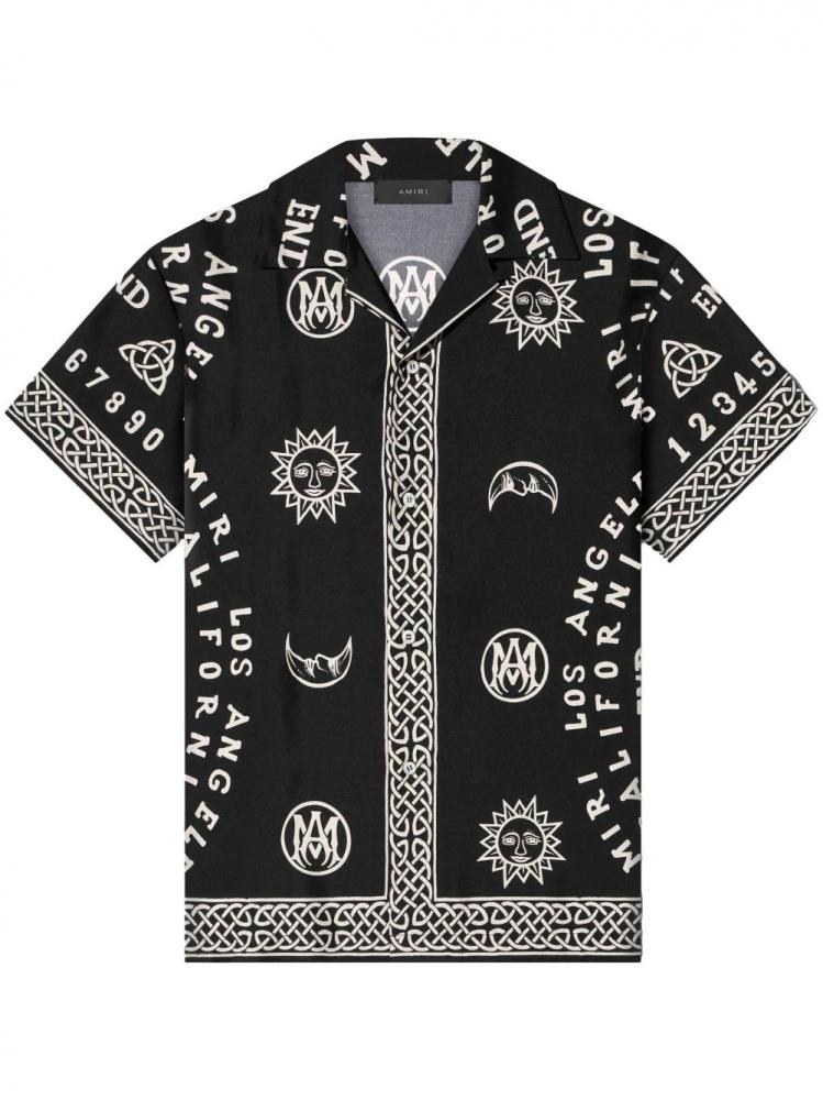 Amiri - Ouija Board-print bowling shirt