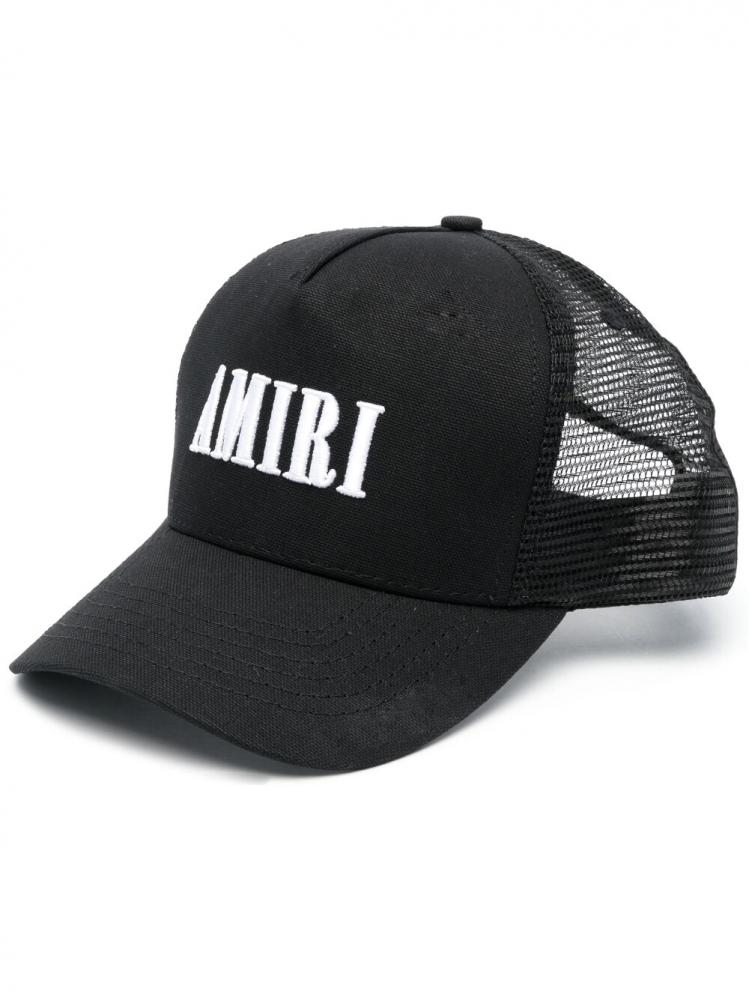 Amiri - logo-print meshed cap