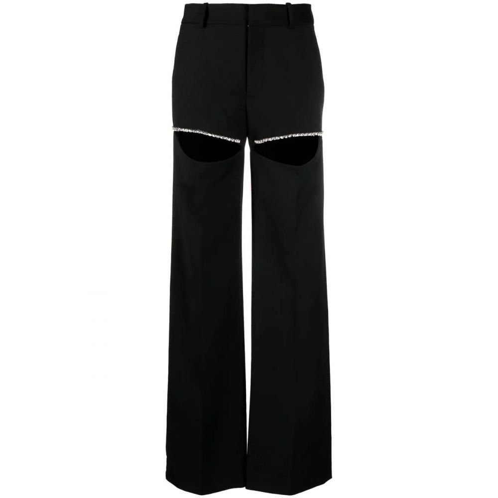 Area - cut-out straight-leg trousers