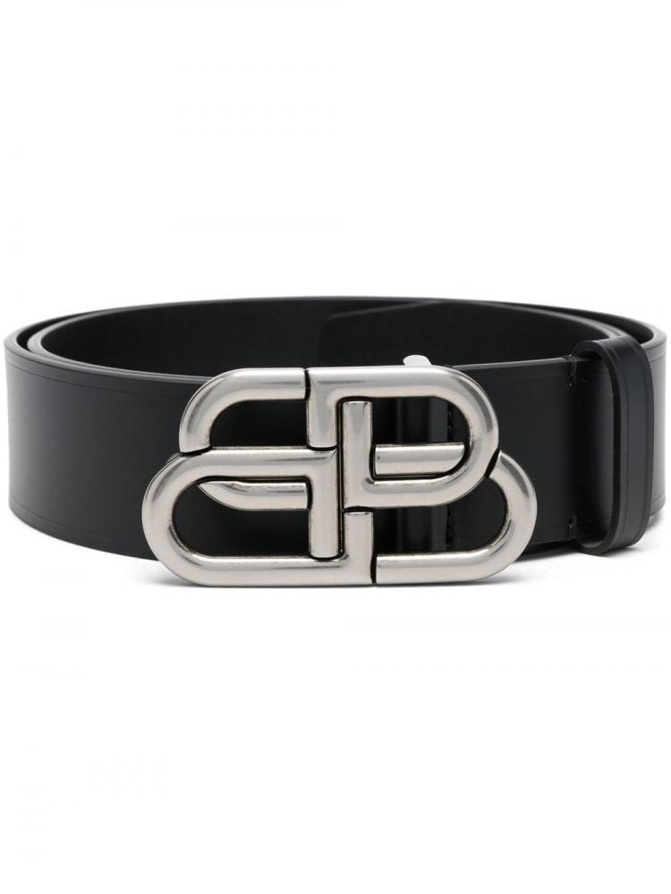 Balenciaga - logo-buckle leather belt