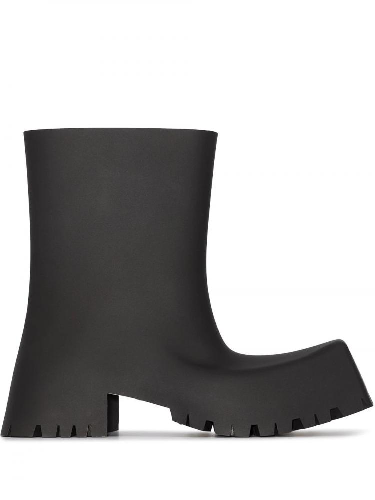 Balenciaga - Trooper block-heel rubber boots