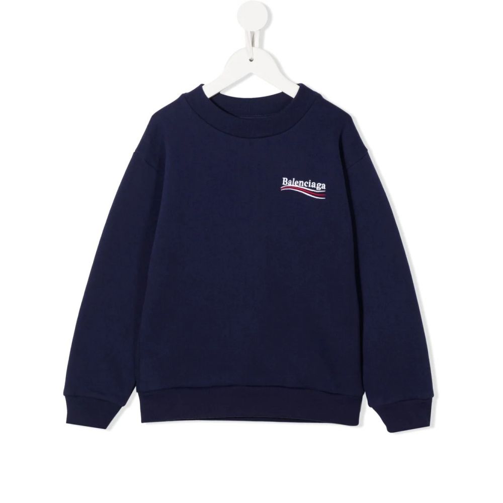 Balenciaga Kids - embroidered-logo sweatshirt
