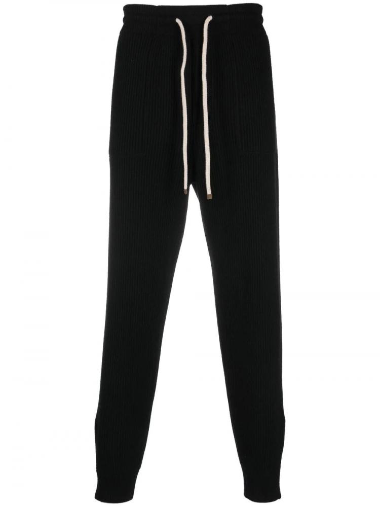 Brunello Cucinelli - ribbed cashmere track pants