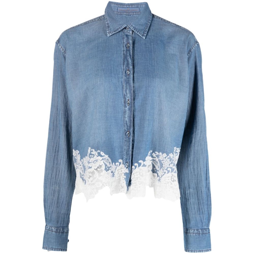 Ermanno Scervino - broderie-anglaise shirt
