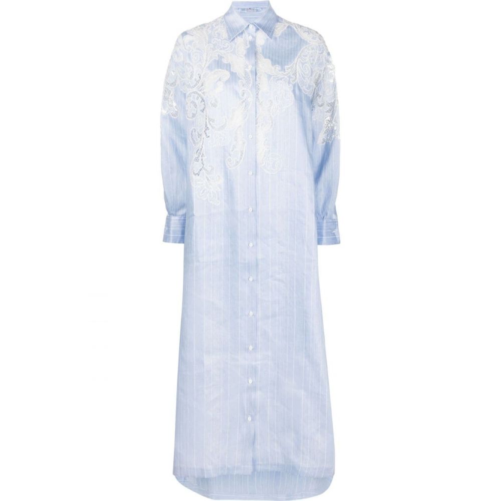 Ermanno Scervino - lace-panel shirt dress