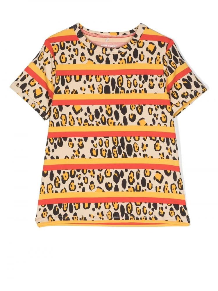 Mini Rodini - leopard-print crew-neck T-shirt