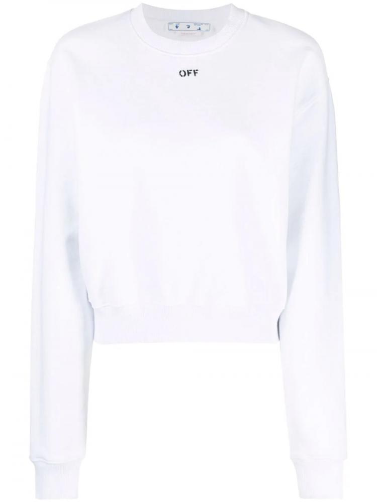 Off-White - Off-stamp cropped sweatshirt