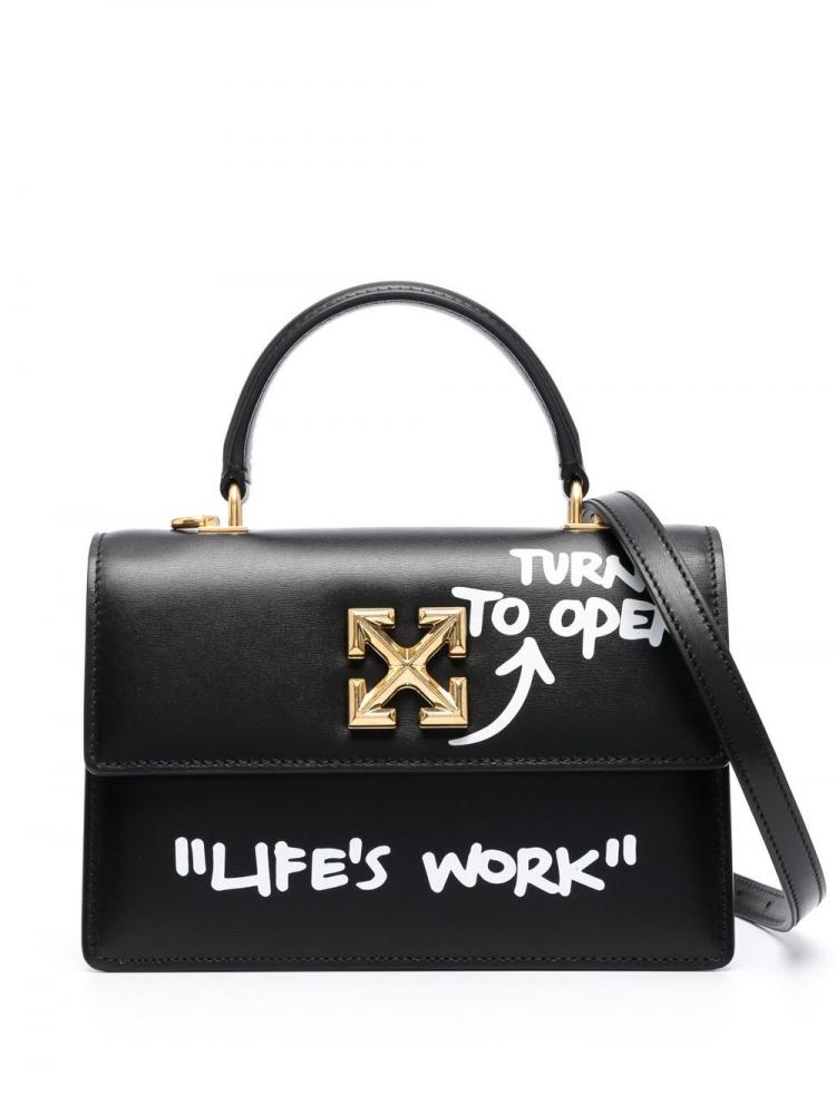 Off-White - Jitney 1.4 leather tote bag