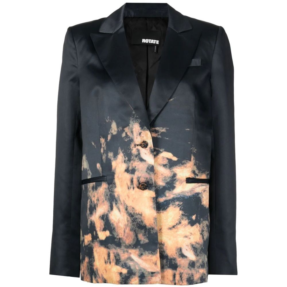 Rotate - oversized abstract-print blazer