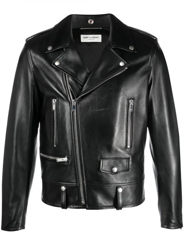 Saint Laurent - zip-up biker jacket