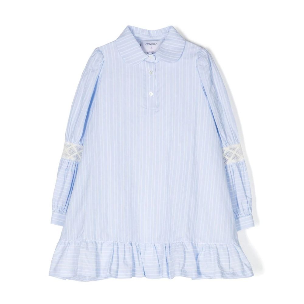 Simonetta Kids - ruffle-trimmed shirt dress