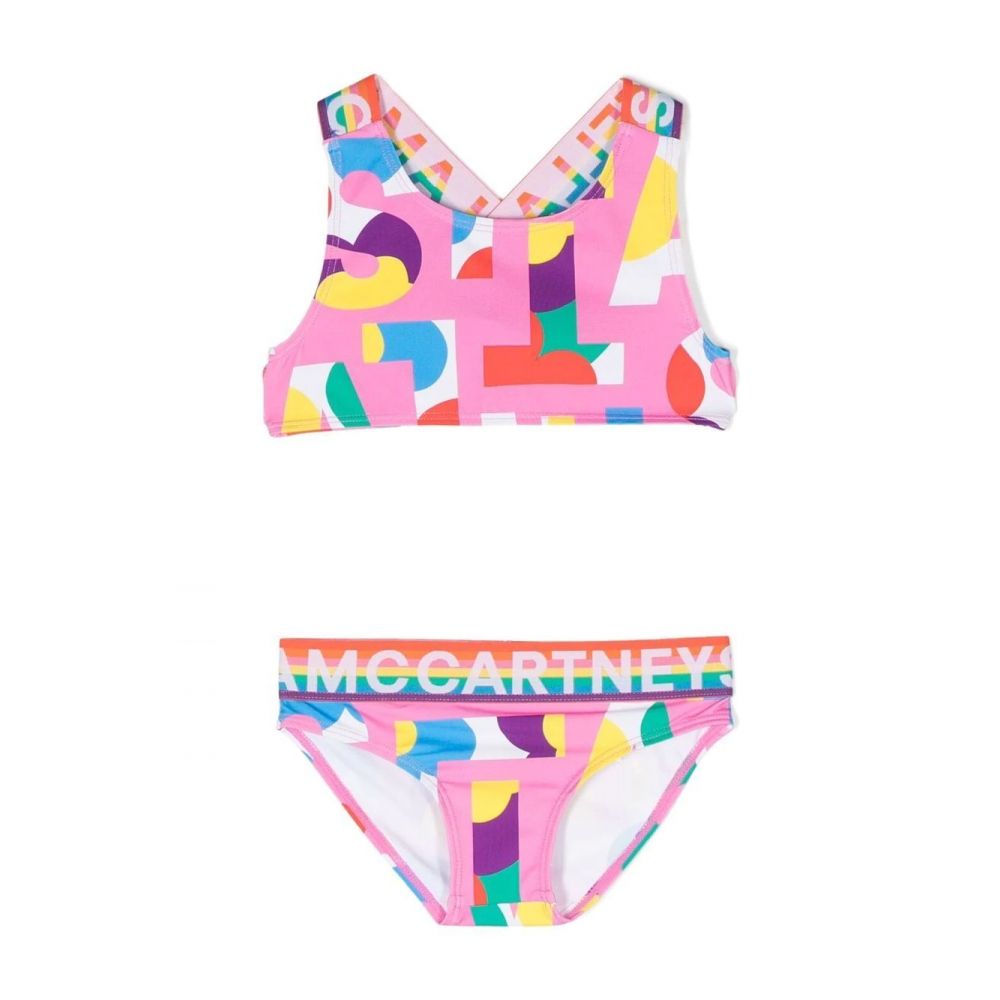 Stella McCartney Kids - graphic-print bikini