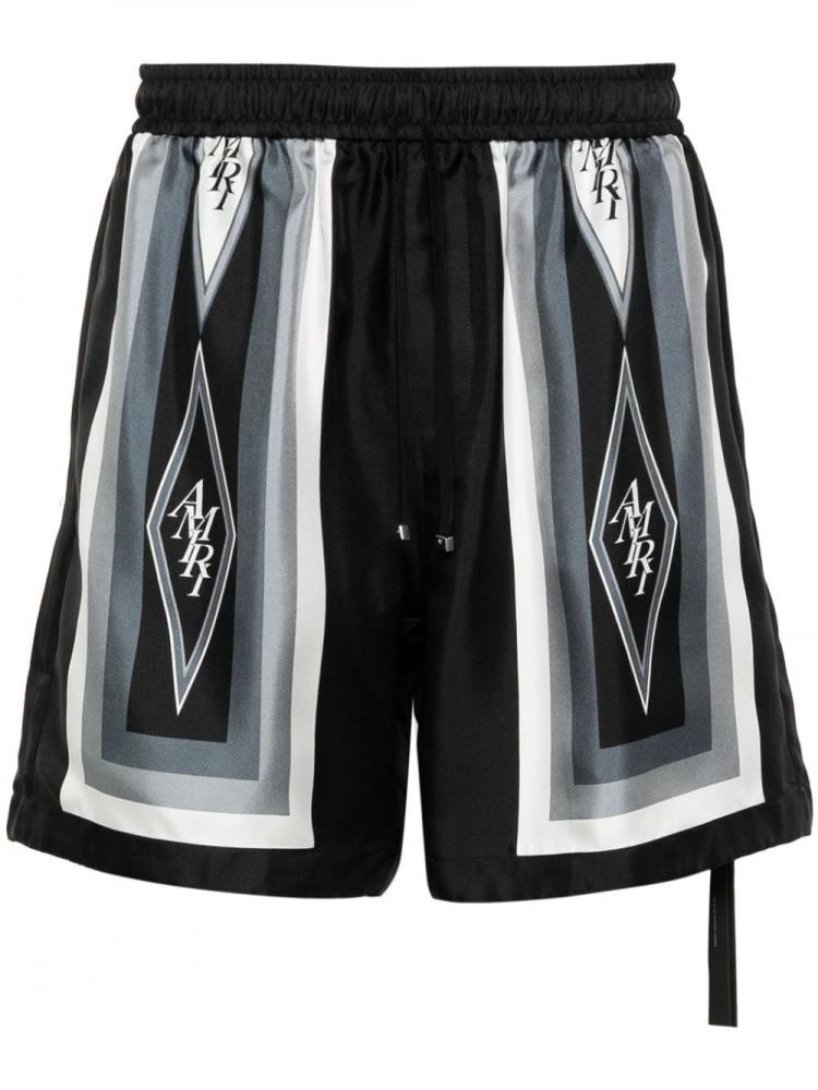 Amiri - Diamond silk shorts