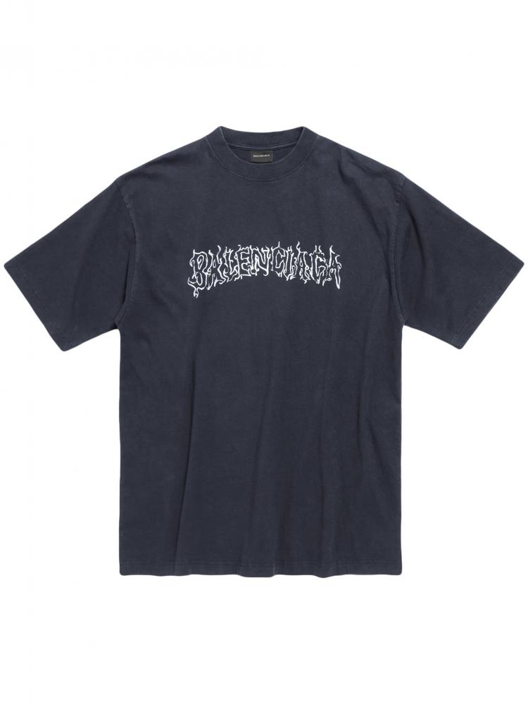 Balenciaga - logo-print cotton T-shirt