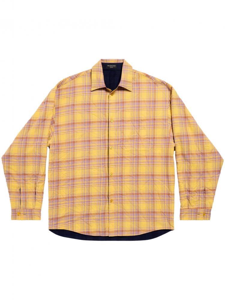 Balenciaga - reversible checked shirt