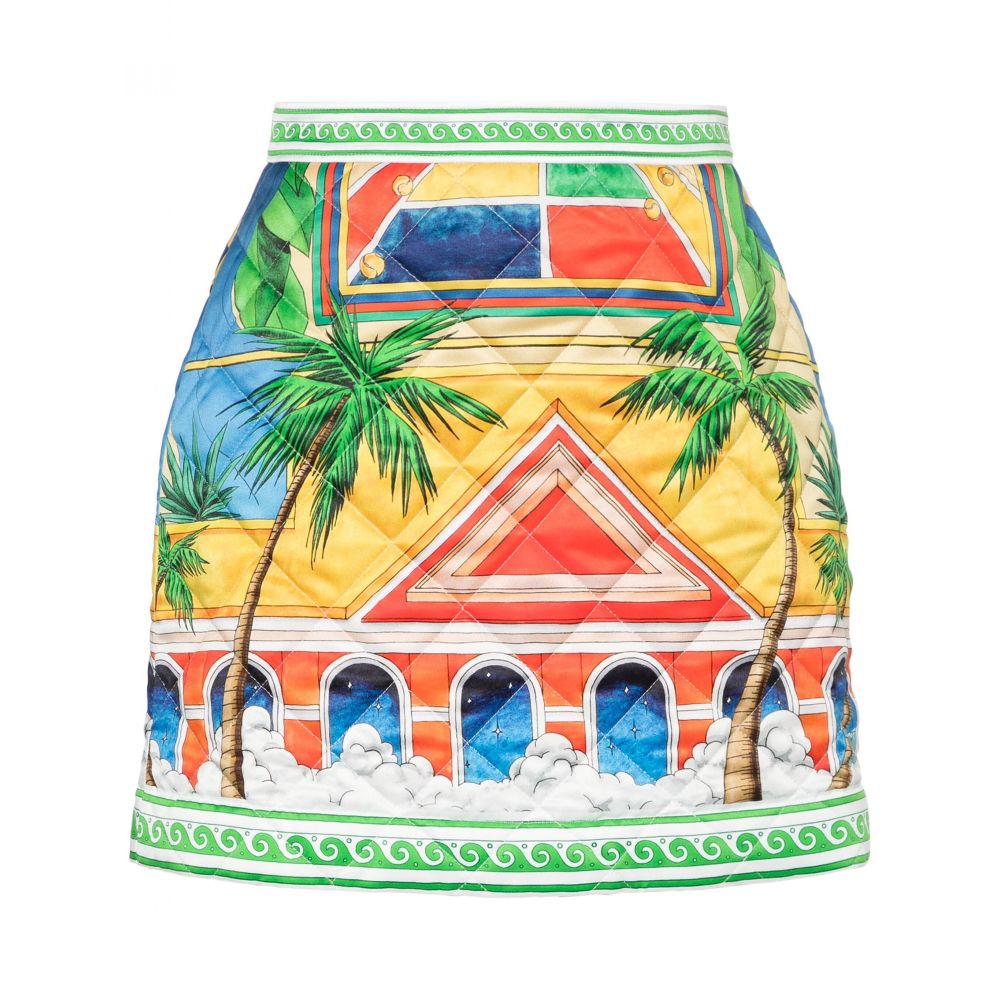 Casablanca - Triomphe D'Orange quilted mini skirt