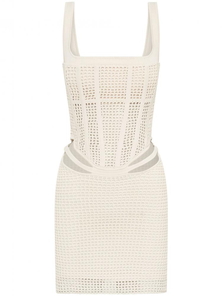 Dion Lee - corset-style crochet-knit minidress