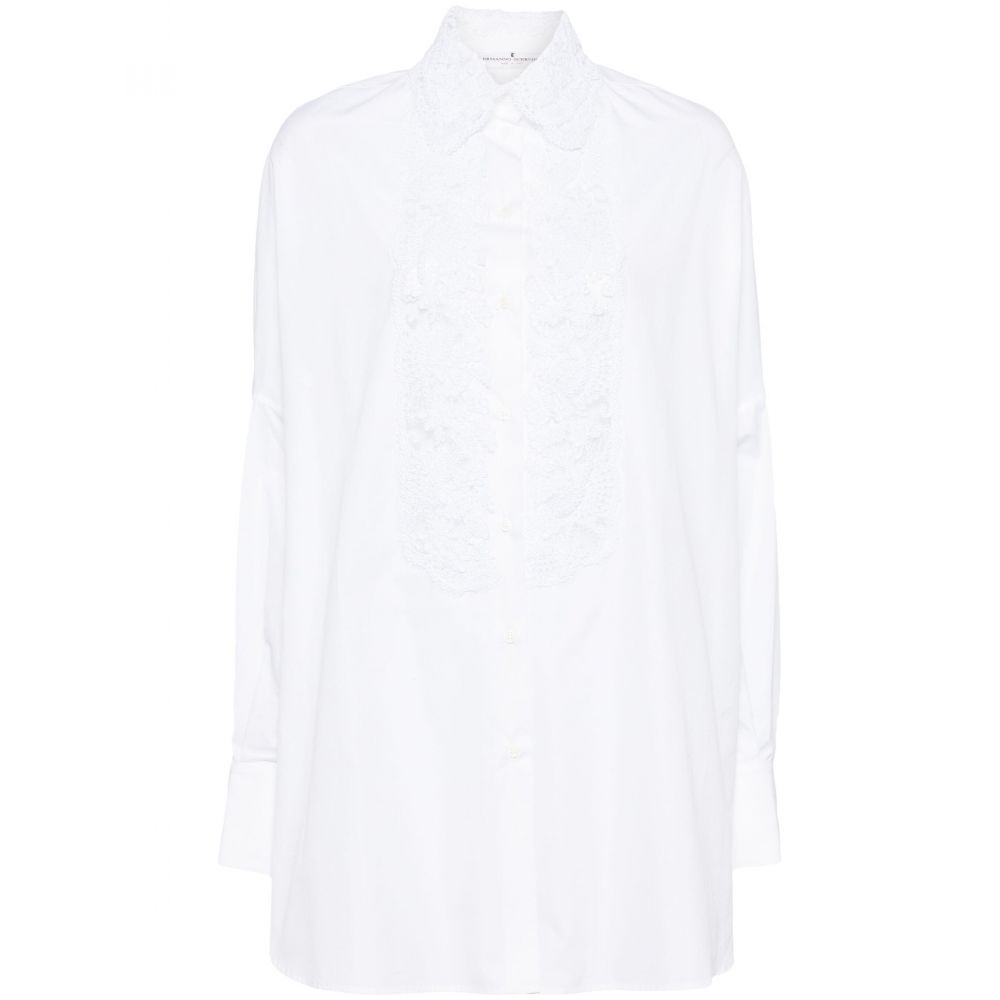 Ermanno Scervino - floral-lace cotton shirt