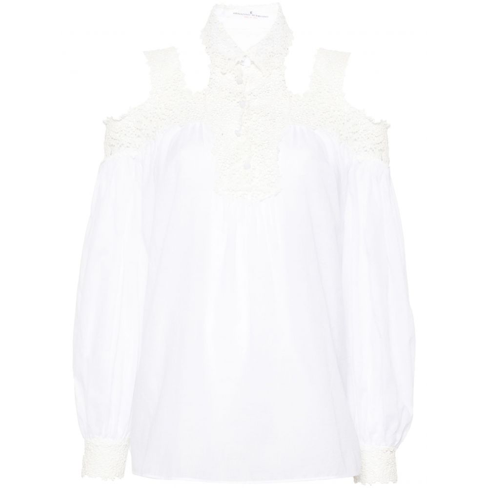Ermanno Scervino - floral-embroidered cotton blouse